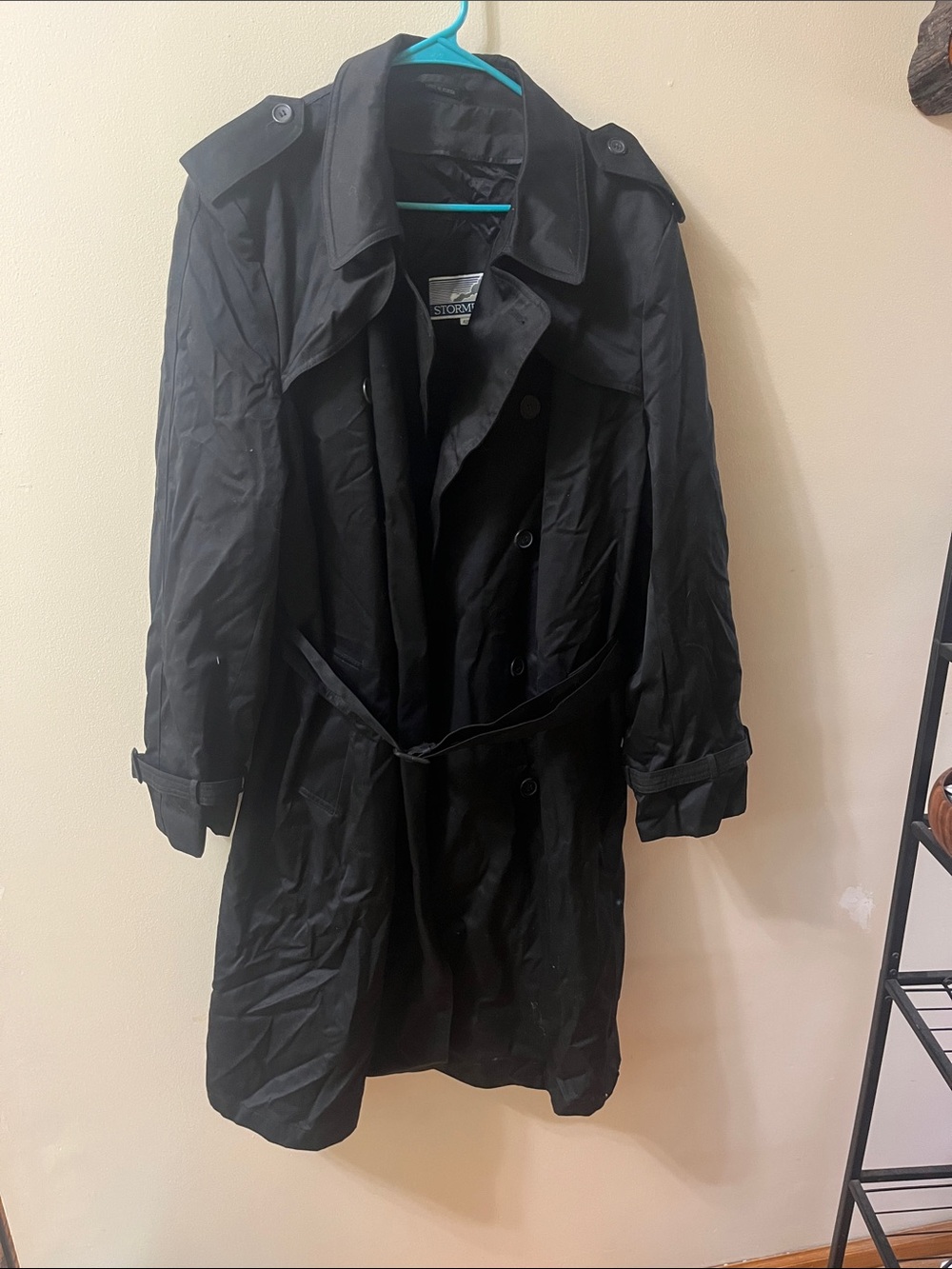 STORMPORT  Black Trench Coat